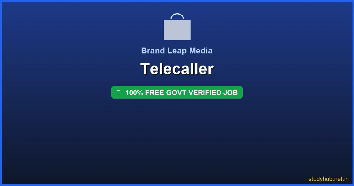 telecaller job wfh | Telecaller Govt Verified
