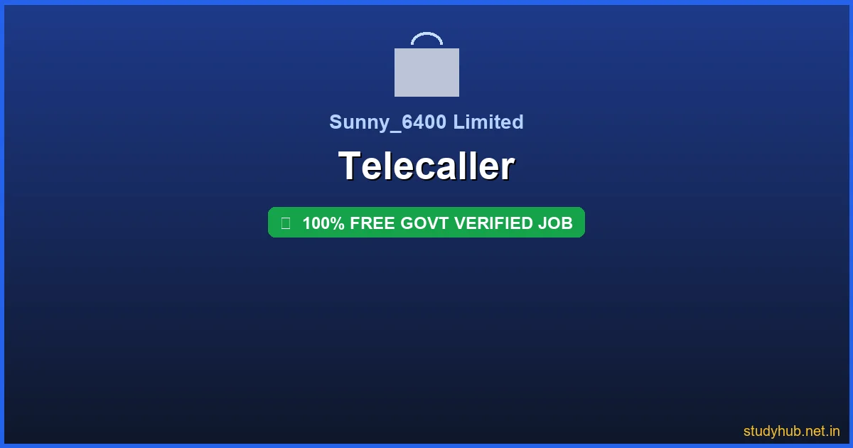 Telecaller job | Telecaller Govt Verified