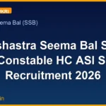 Sashastra Seema Bal SSB Constable HC ASI SI Recruitment 2026