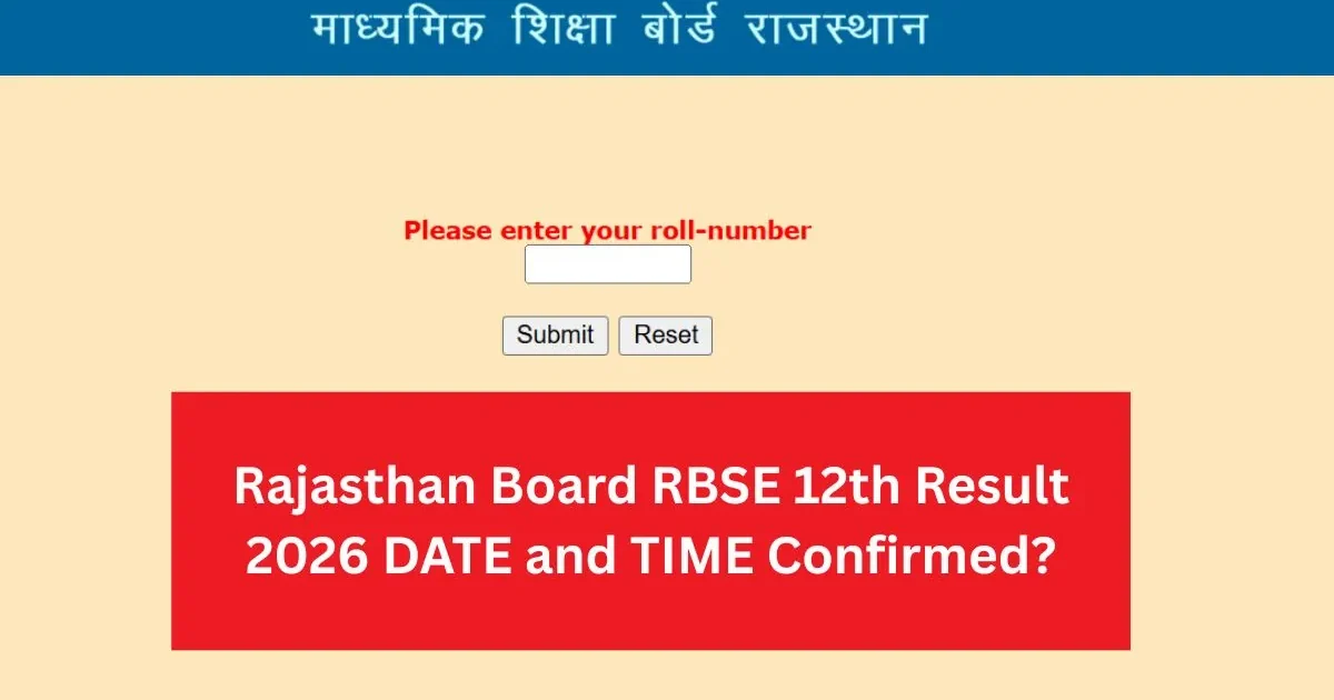A student looking relieved while checking the Rajasthan Board RBSE 12th Result 2026 on their smartphone.