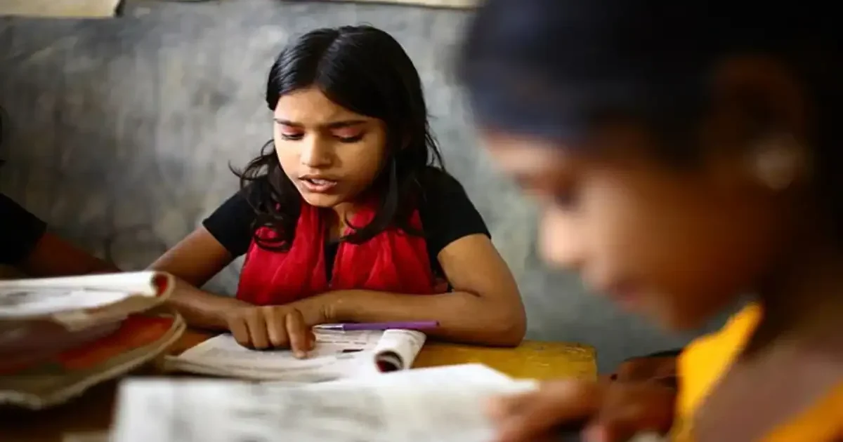 A student anxiously checking the RBSE Result 2026 for Class 5 and 8 on a laptop screen displaying the official portal.