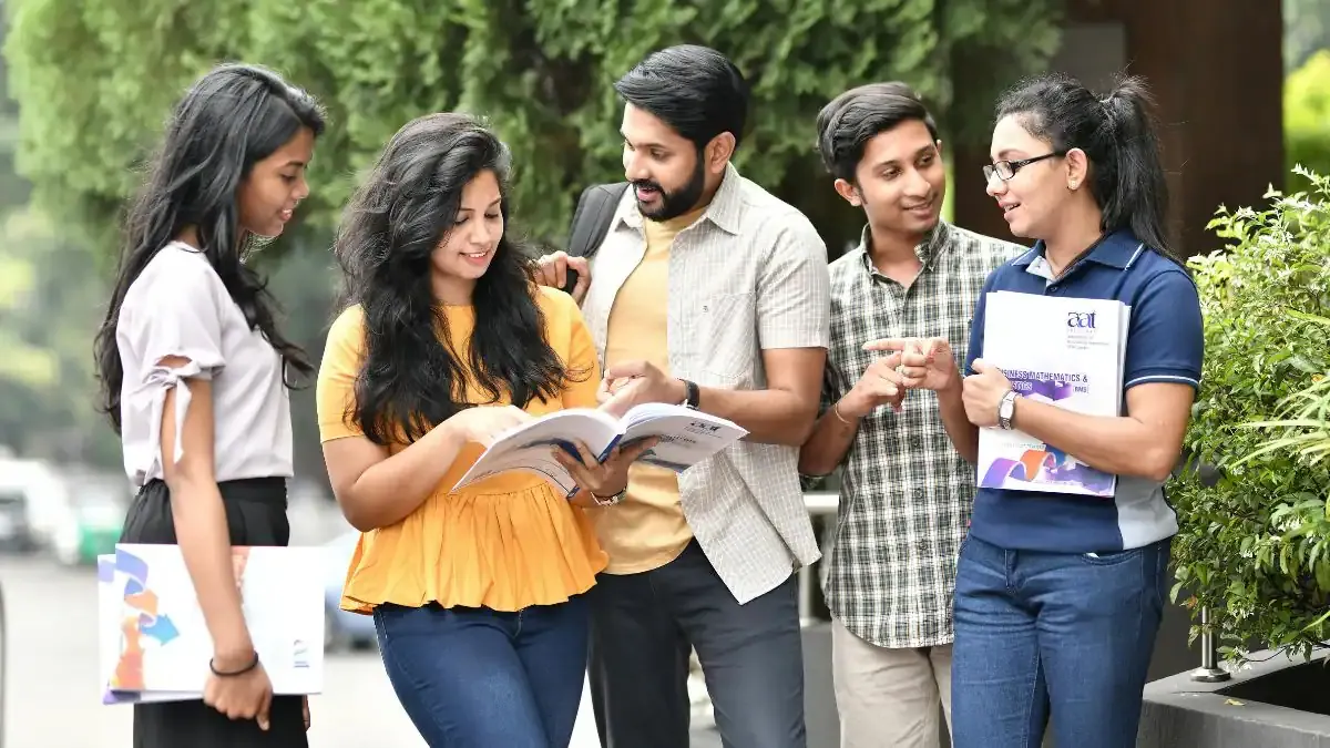 Gujarat Chief Minister Bhupendra Patel addressing graduates at the historic first convocation ceremony of a foreign university campus in GIFT City, India.