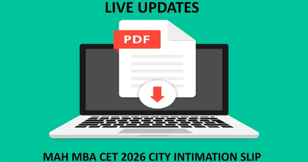 MAH CET City Intimation Slip 2026 - Exam Preparation