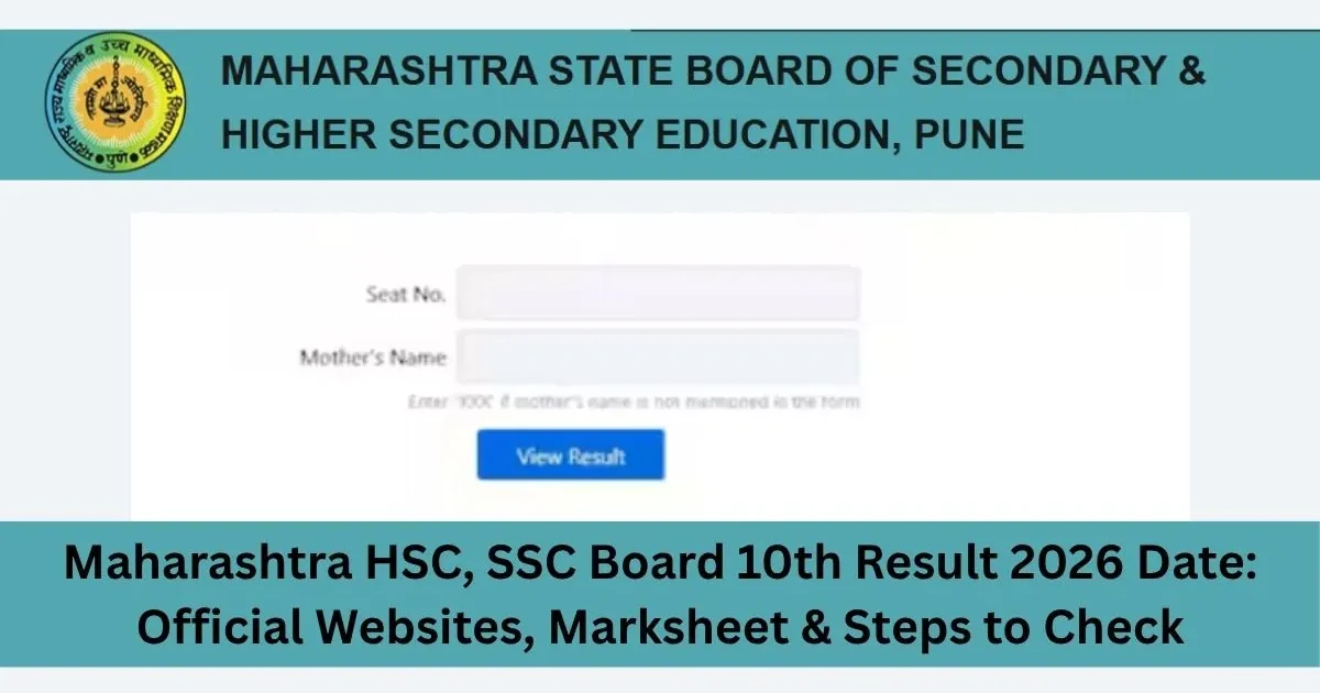 A student anxiously checking Maharashtra Board Result 2026 for SSC or HSC on a laptop screen.