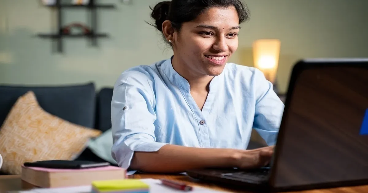 A student carefully reviewing the CTET Final Answer Key 2026 on a laptop screen with the official CBSE logo visible.
