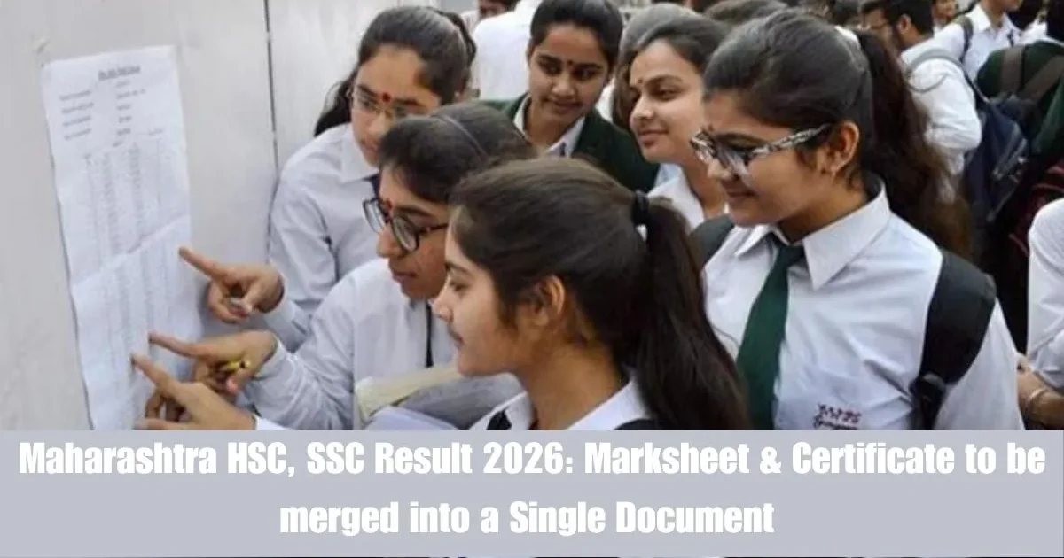 Maharashtra educational board certificate with QR code and student photo