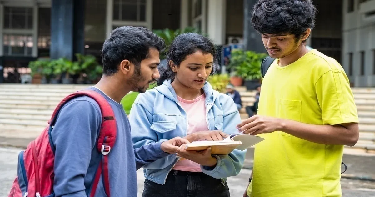 A student carefully reviewing their JEST Admit Card 2026 on a laptop screen before the science entrance exam.