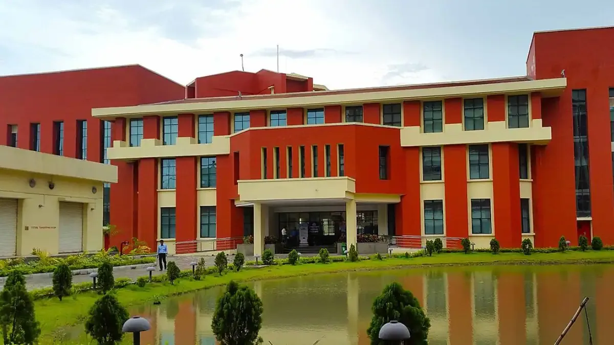 Anxious MBA students sitting in a university lecture hall, concerned about their future job placements.