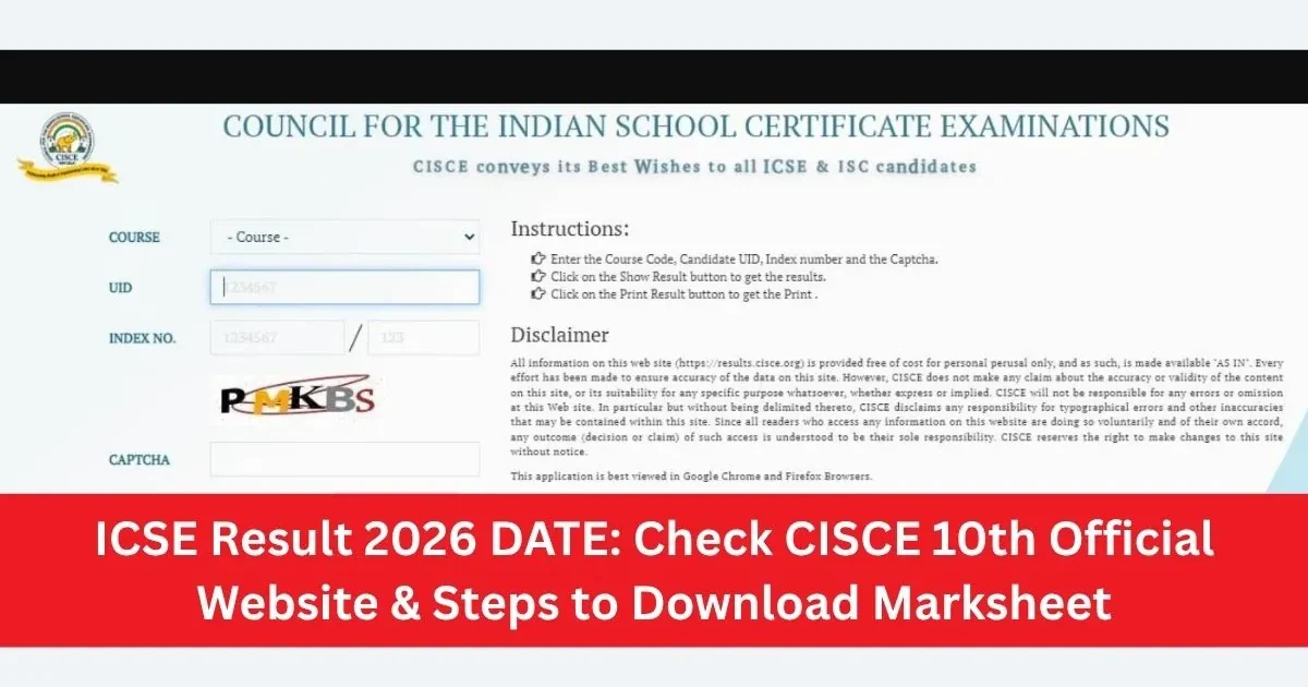 Students reviewing their ICSE Class 10 results online.
