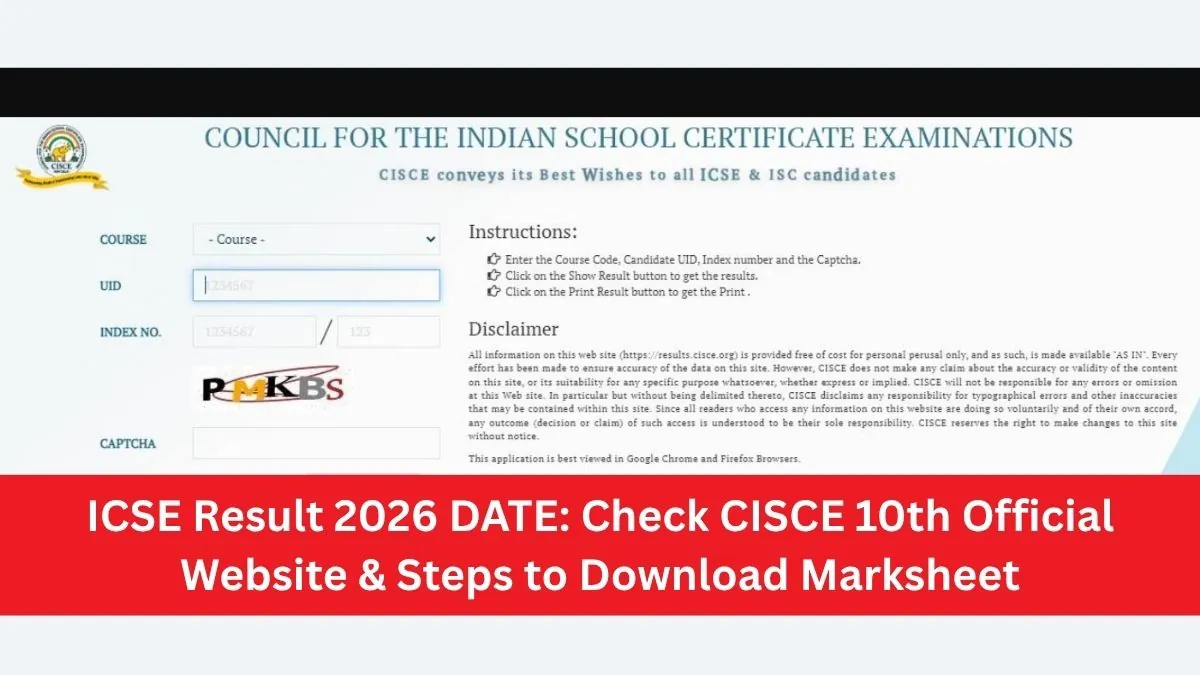 Students reviewing their ICSE Class 10 results online.