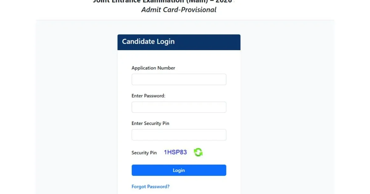 A student carefully reviewing their downloaded JEE Main 2026 Session 2 admit card on a laptop screen.