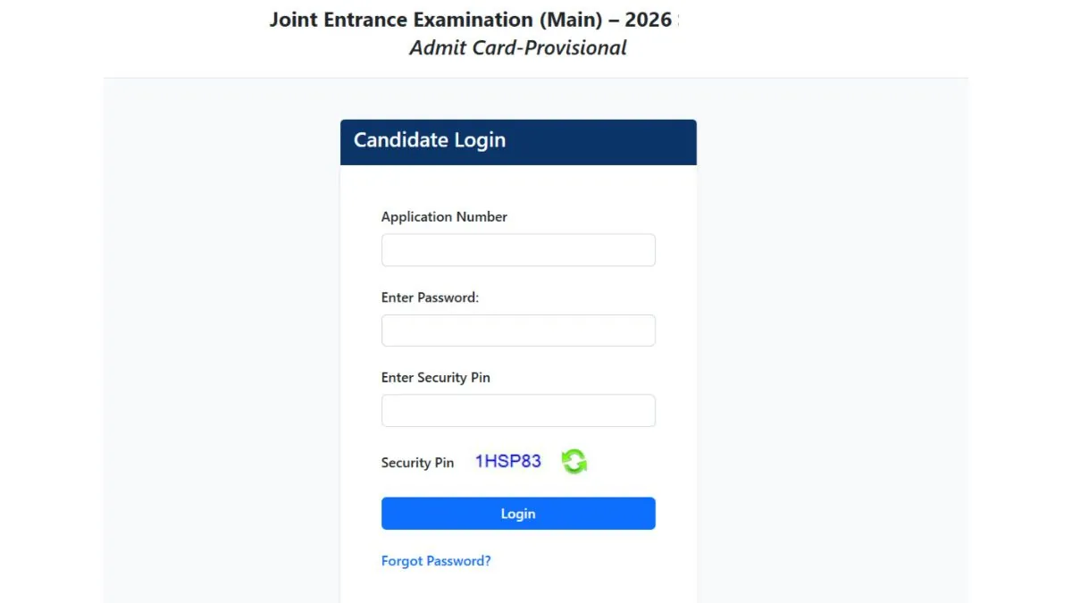 A student carefully reviewing their downloaded JEE Main 2026 Session 2 admit card on a laptop screen.