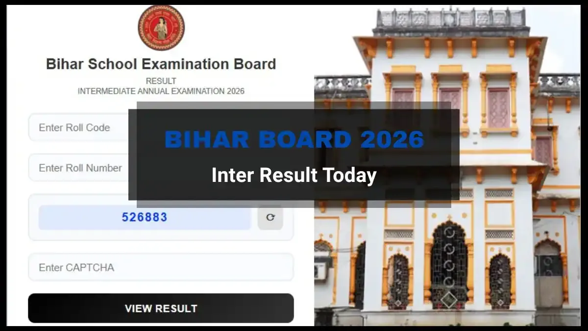 Students celebrating after receiving their Bihar Board Class 12 results.