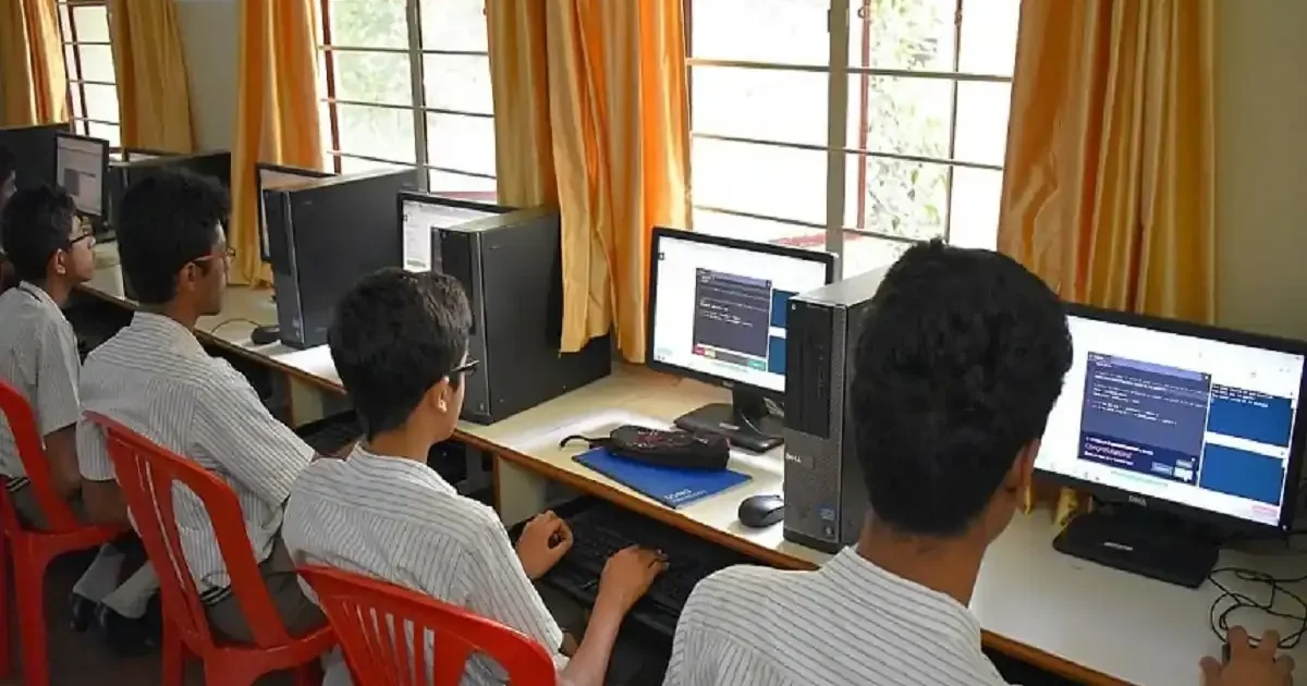 Students eagerly awaiting their RBSE Class 12 results