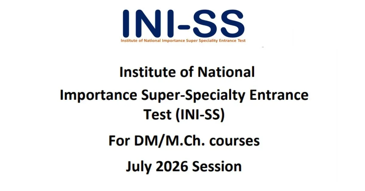A medical student focused on filling out the online INI SS 2026 registration form on a laptop, with the official exam portal visible on the screen.