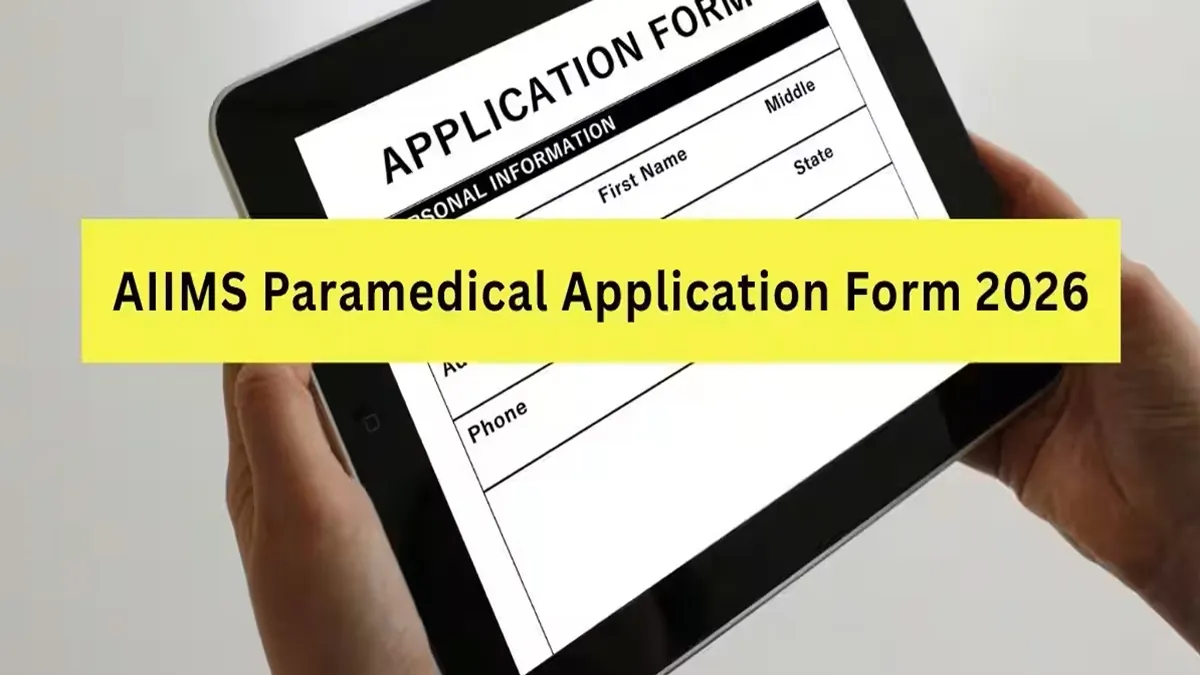 AIIMS Paramedical Application Now Open: Apply Before It's Too Late! AIIMS Paramedical Application Form screenshot with instructions