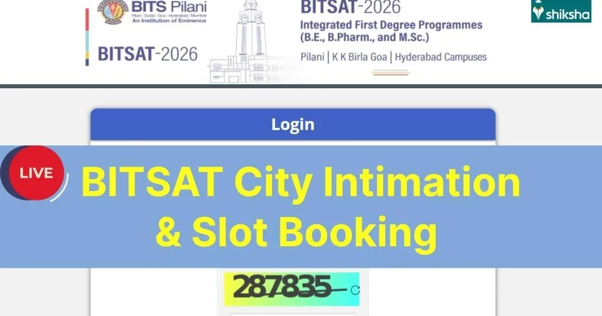 A student concentrating on a computer screen during an online exam, representing the BITSAT 2026 slot booking process.