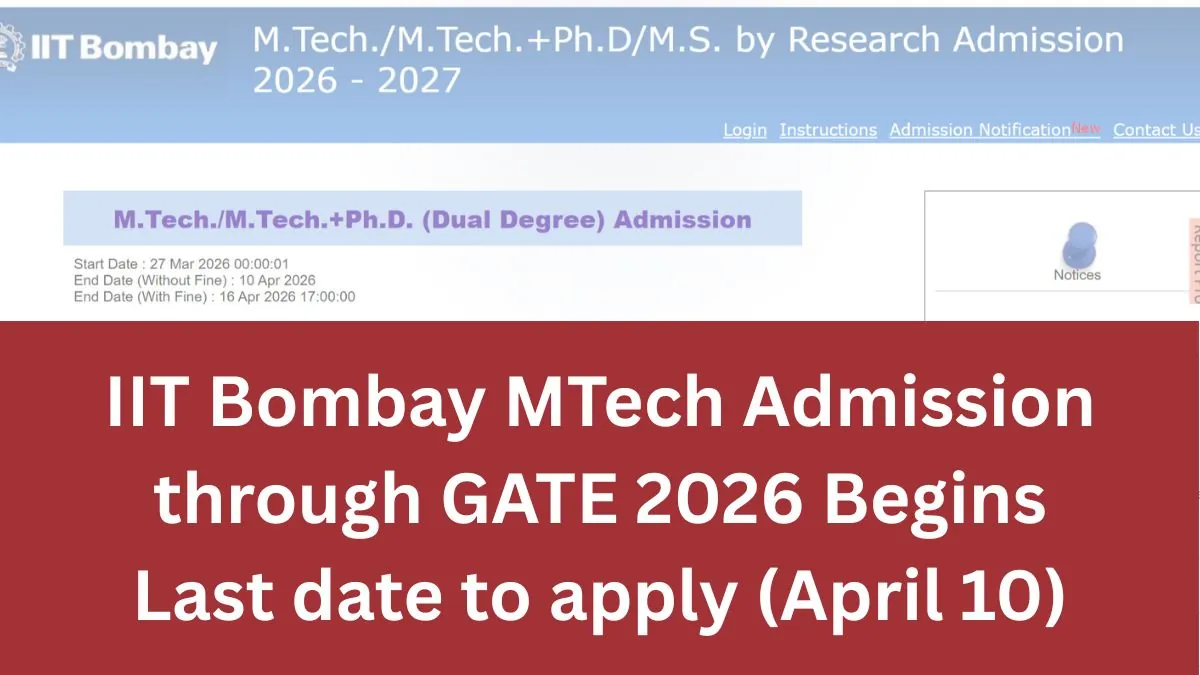IIT Bombay MTech: Clock Ticking on Your Dream? The iconic main building of the Indian Institute of Technology (IIT) Bombay, with students on campus, signifying the start of the M.Tech admission season 2026.