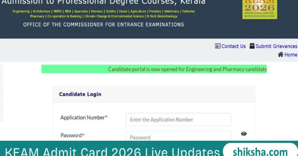 KEAM 2026 Admit Card Release Date and Download Instructions