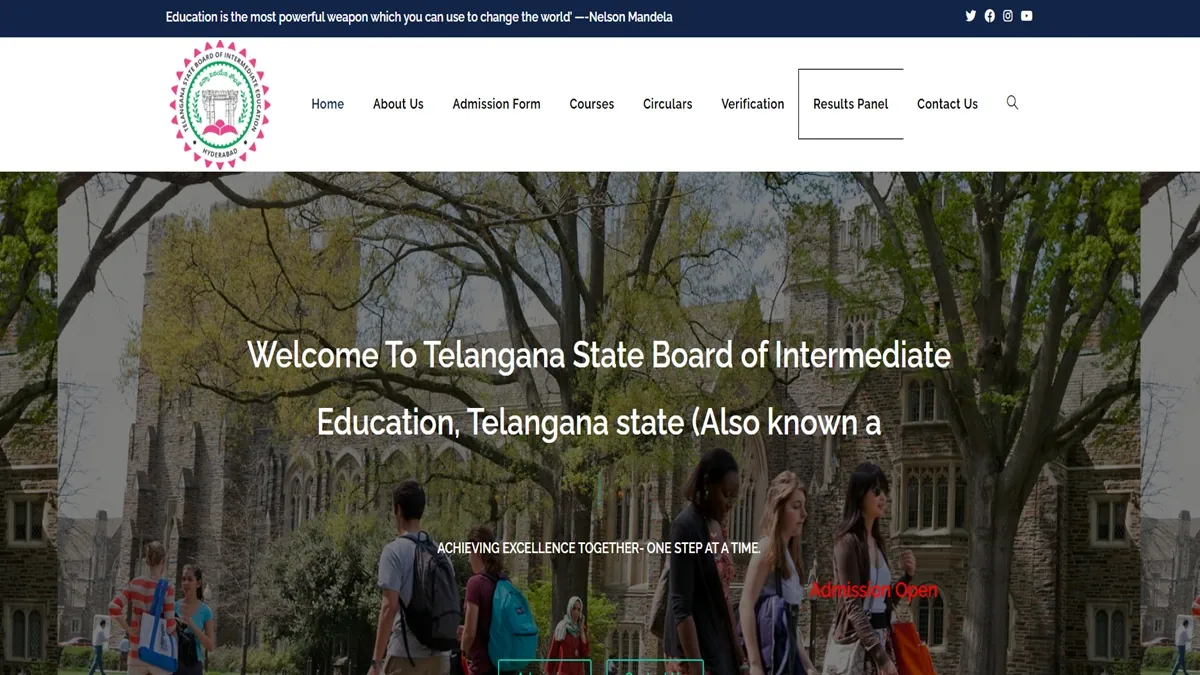 A student anxiously checking their TS Inter Result 2026 on a laptop screen with the StudyHub logo visible.