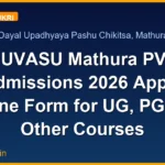 DUVASU Mathura PVT Admissions 2026 Apply Online Form for UG, PG and Other Courses
