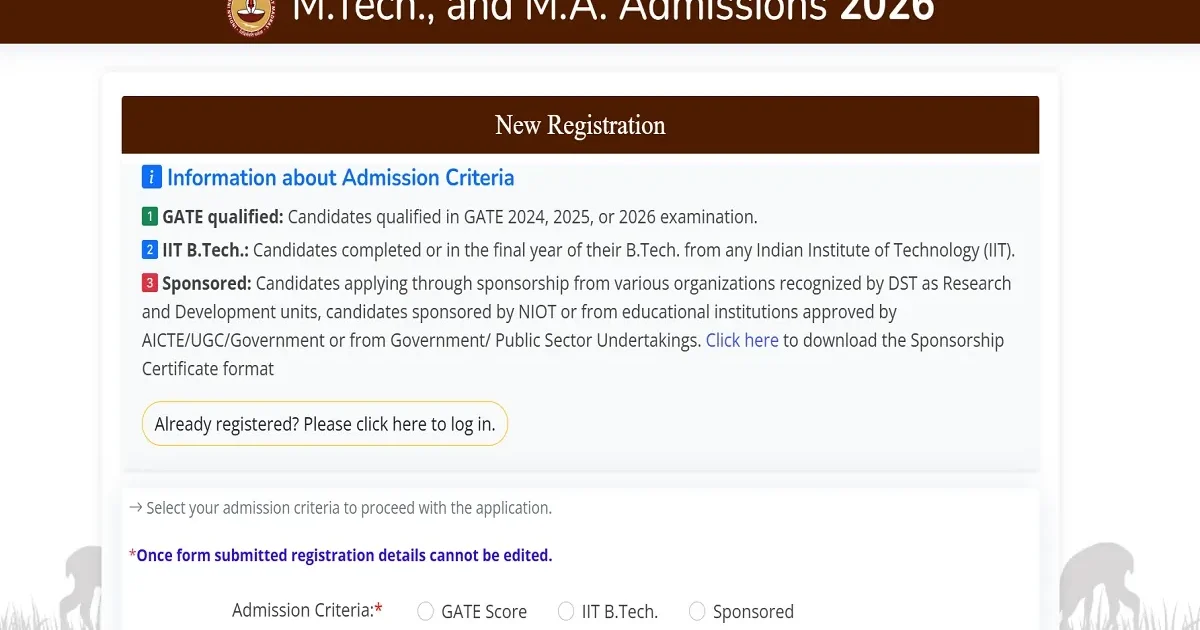IIT Madras MTech admissions banner showcasing diverse engineering fields.