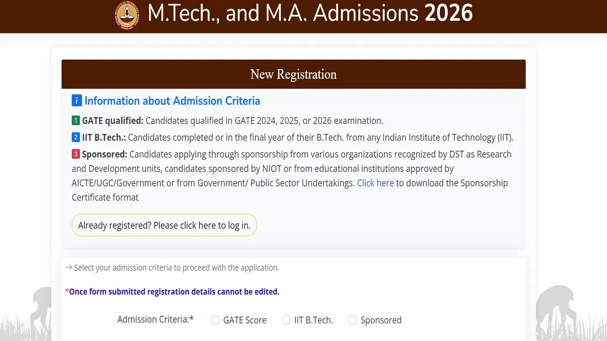 IIT Madras MTech admissions banner showcasing diverse engineering fields.