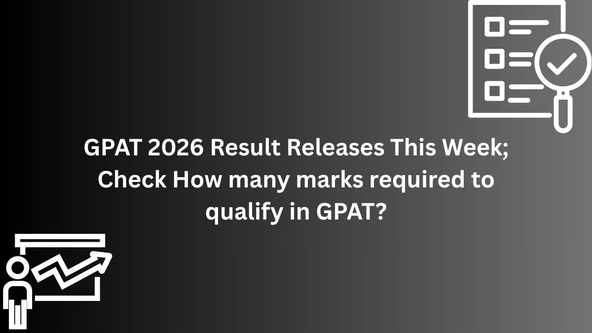 A student anxiously checking the GPAT 2026 Result and cutoff scores on a laptop screen with the StudyHub logo visible.