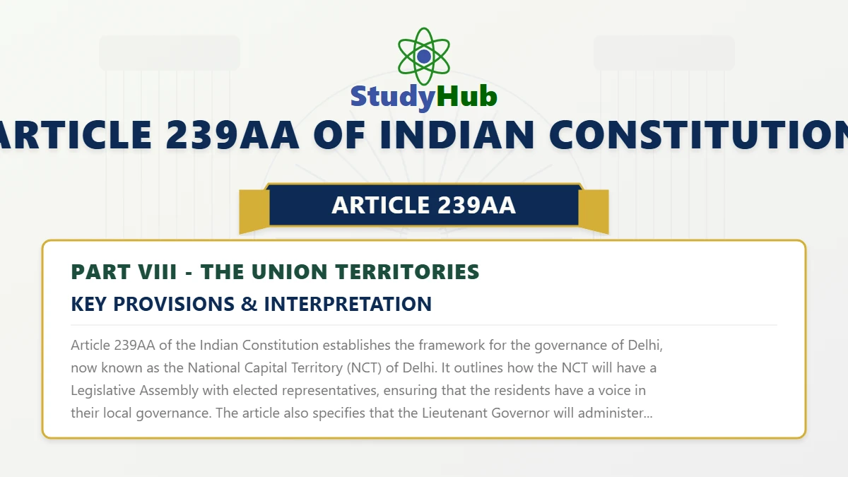 Article 239AA of Indian Constitution