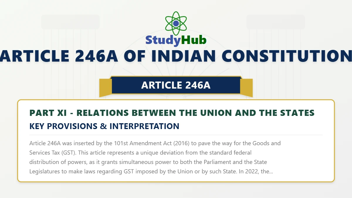 Article 246A of Indian Constitution