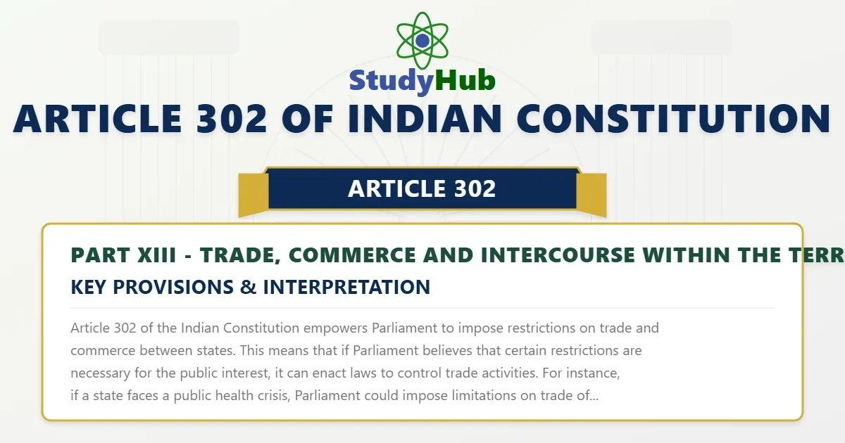 Article 302 of Indian Constitution