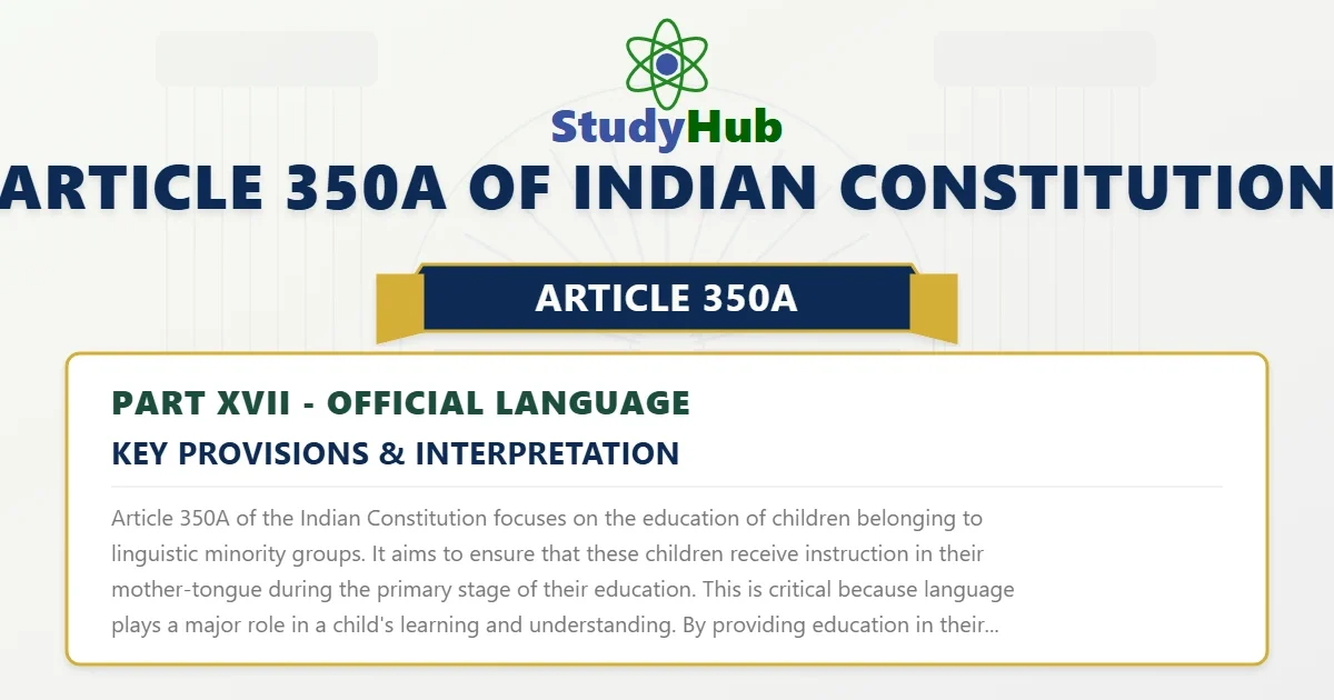 Article 350A of Indian Constitution