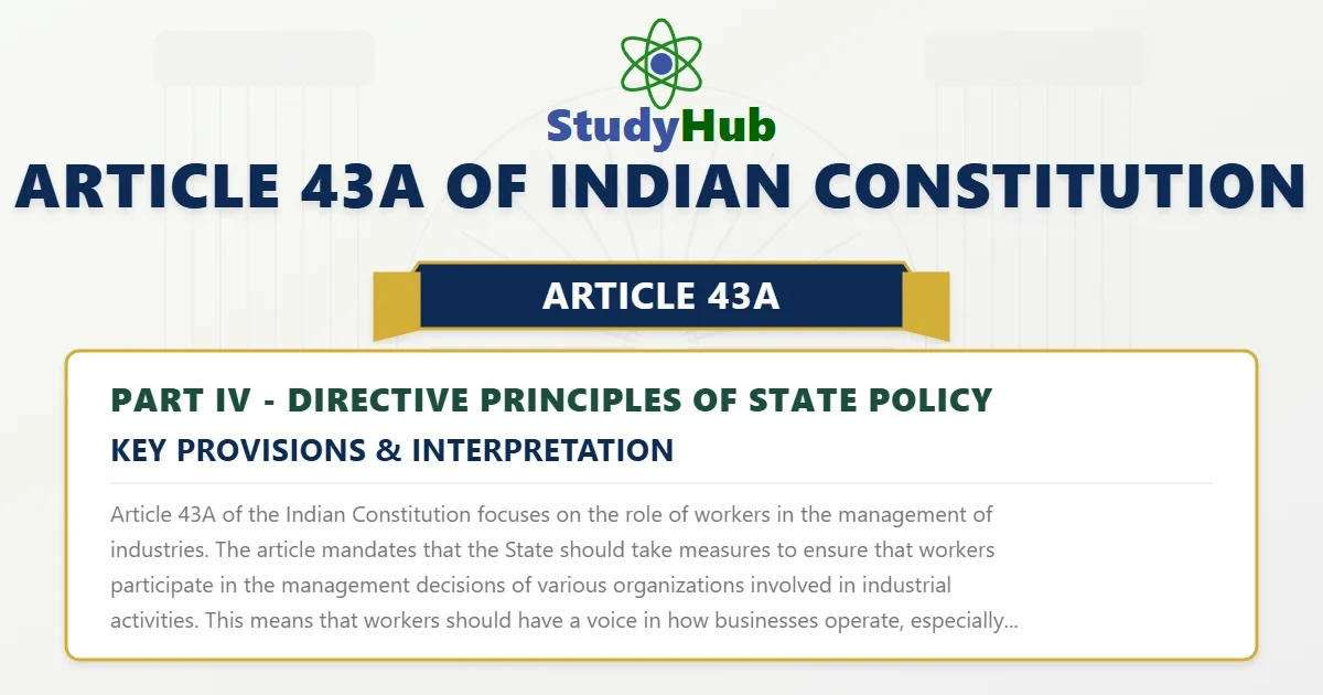 Article 43A of Indian Constitution