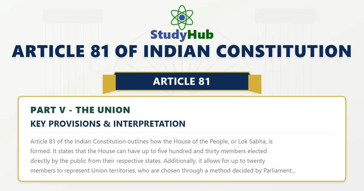 Article 81 of Indian Constitution