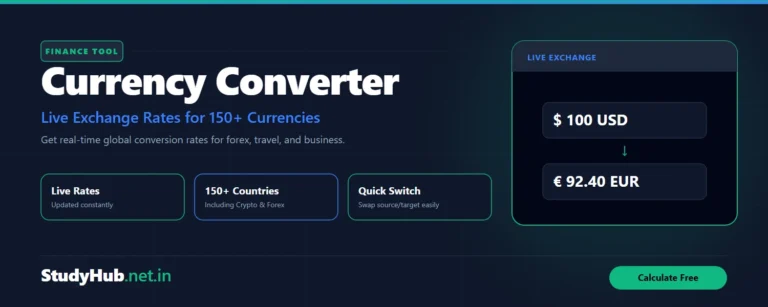 Area Calculator Currency Converter