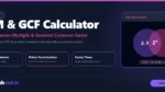LCM & GCF Calculator