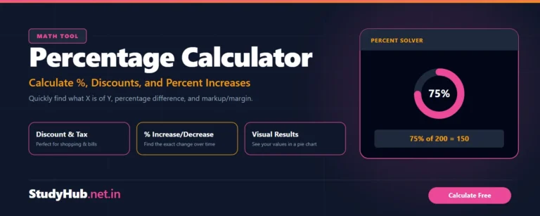 Area Calculator Percentage Calculator