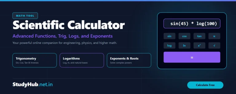 Area Calculator Scientific Calculator free calculator by studyhub