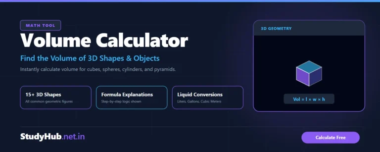 Area Calculator Volume Calculator online Free calculator to calculate volume