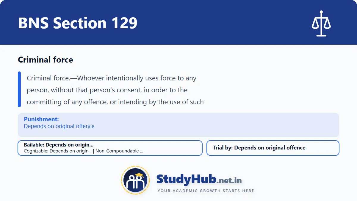 Section 129 Notice.pdf BNS Section 129: Criminal force Explained