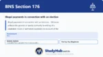 BNS Section 176 Illegal payments in connection with an election