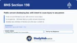 BNS Section 198 Public servant disobeying law