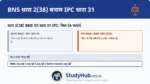 'वसीयत' (Will) शब्द की परिभाषा संपत्ति के उत्तराधिकार और जालसाजी जैसे अपराधों को समझने के लिए प्रासंगिक है। IPC 31 अब BNS 2(38) है।