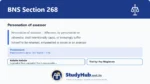 BNS Section 268 Personation of assessor