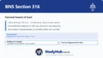 BNS Section 316 Criminal breach of trust