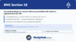 BNS Section 58 Concealing design to commit offence punishable with death or imprisonment for life