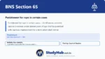 BNS Section 65 Punishment for rape in certain cases
