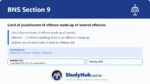 BNS Section 9 Limit of punishment of offence made up of several offences