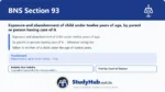 BNS Section 93 Exposure and abandonment of child under twelve years of age