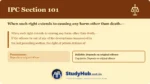 Section (dhara) 101